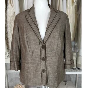 Talbots Women's Size 22W Light Blue Floral Skirt #0240